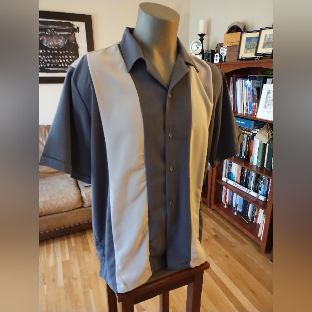 Maximos USA Yucatan By R+B Gray Short Sleeve Shirt XL